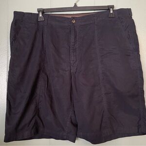 Tommy Bahama Shorts Mens Size 44 Navy Relaxed Fit Lyocell Blend Flat Front